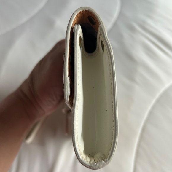 Coach Vintage Beige Nature Straw Wristlet - Picture 7 of 9